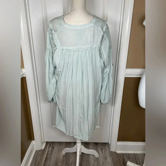Free People Mint Color Tunic Top - Picture 3 of 5